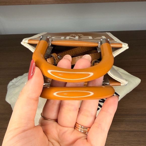 Fendi Sunshine Shopper Tote - Canvas and Leather - W/ Dustbag - Picture 13 of 17